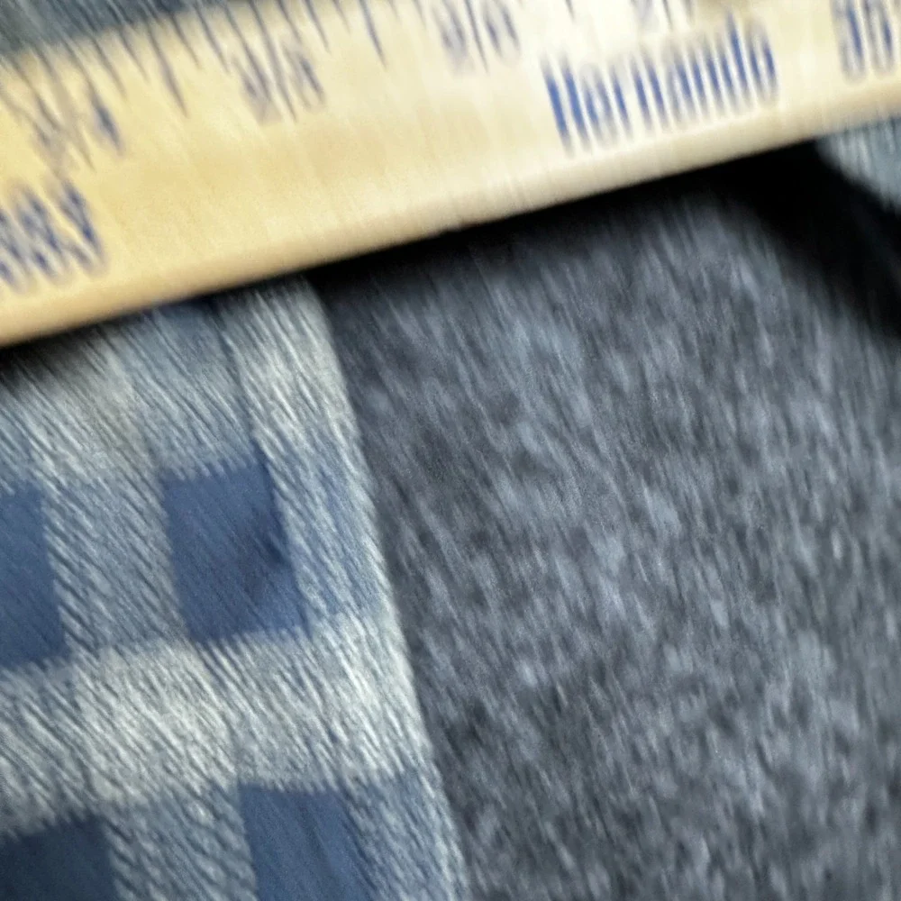 The North Face Button Up Shirt Mens XL Blue Plaid Outdoor Zip Pocket‎